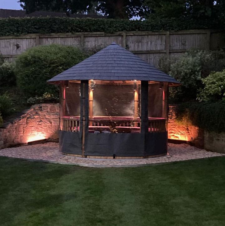 Exterior lighting installed at a house in Horbury, Wakefield